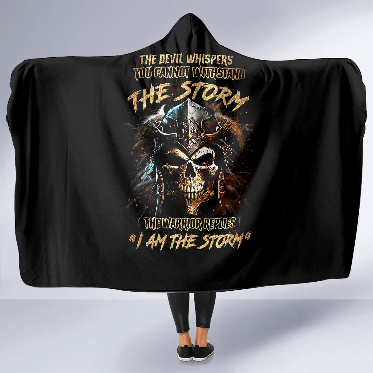 warrior-skull-hooded-blanket-the-warrior-replies-iam-the-storm
