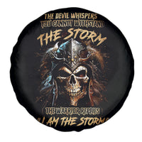 Warrior Skull Spare Tire Cover The Warrior Replies Iam The Storm - Wonder Print Shop