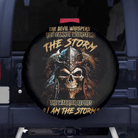 Warrior Skull Spare Tire Cover The Warrior Replies Iam The Storm - Wonder Print Shop