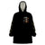 Warrior Skull Wearable Blanket Hoodie The Warrior Replies Iam The Storm - Wonder Print Shop