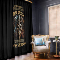 Warrior Skull Window Curtain The Warrior Replies Iam The Storm - Wonder Print Shop