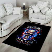 Fire Skull Area Rug Your Demon Hide Under Your Bed - Wonder Print Shop