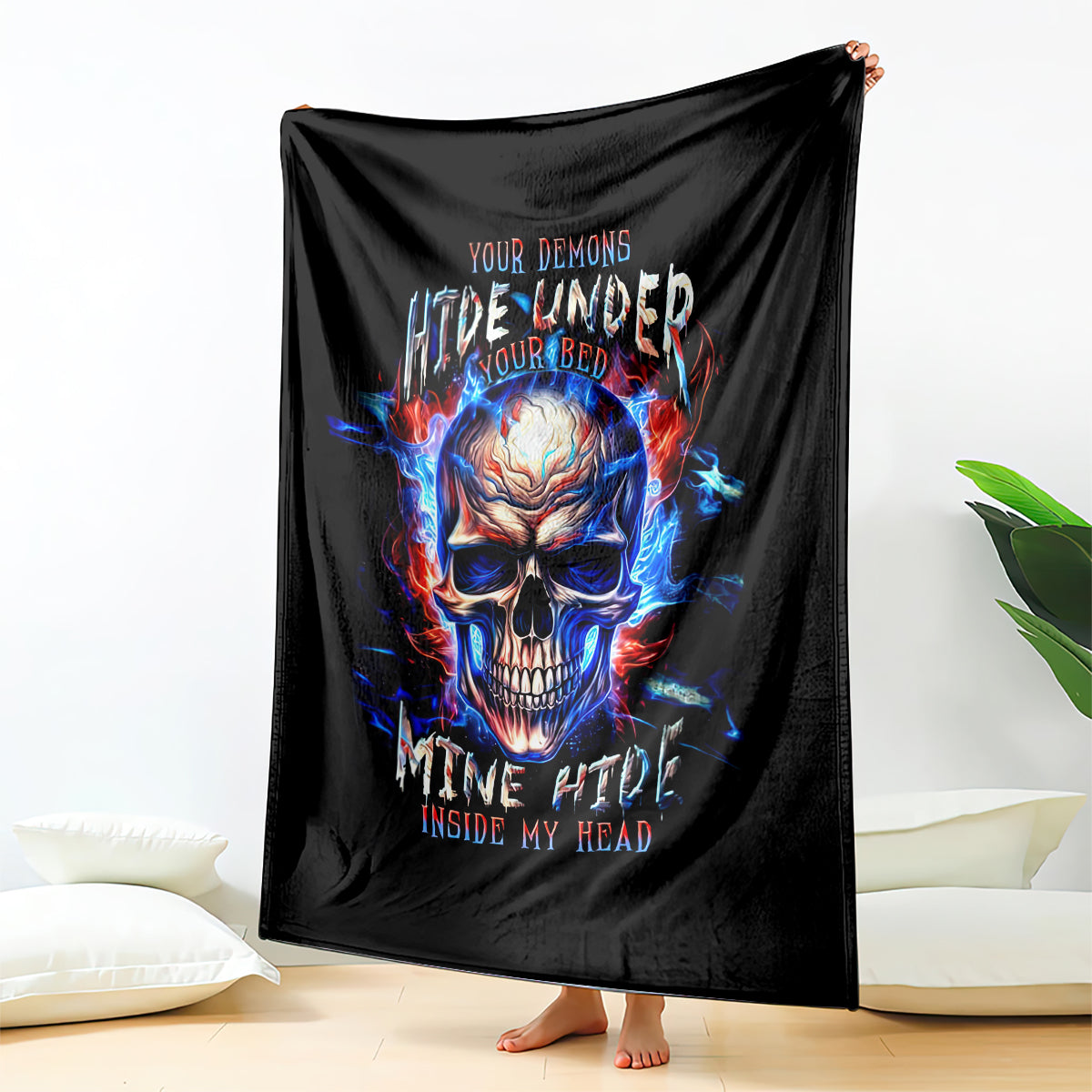 fire-skull-blanket-your-demon-hide-under-your-bed