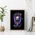 Fire Skull Canvas Wall Art Your Demon Hide Under Your Bed - Wonder Print Shop
