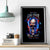 Fire Skull Canvas Wall Art Your Demon Hide Under Your Bed - Wonder Print Shop