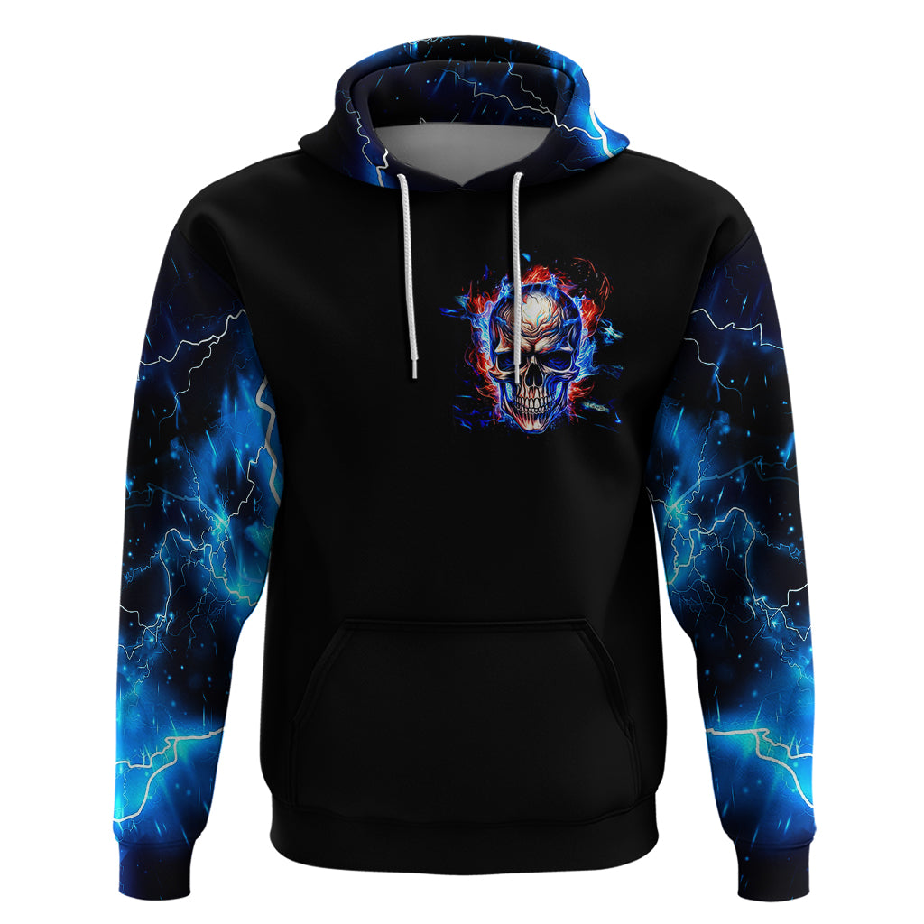 Fire Skull Hoodie Your Demon Hide Under Your Bed - Wonder Print Shop