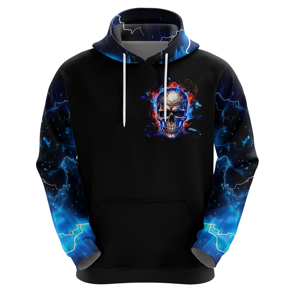 Fire Skull Hoodie Your Demon Hide Under Your Bed - Wonder Print Shop