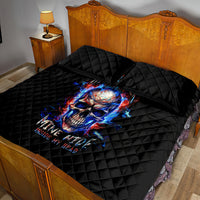 Fire Skull Quilt Bed Set Your Demon Hide Under Your Bed - Wonder Print Shop