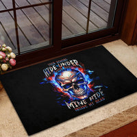 Fire Skull Rubber Doormat Your Demon Hide Under Your Bed - Wonder Print Shop