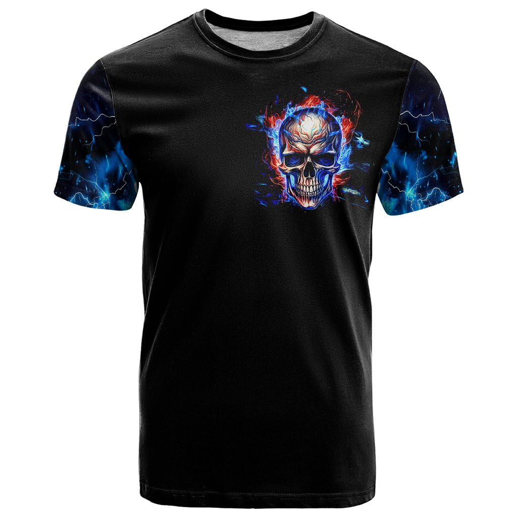 Fire Skull T Shirt Your Demon Hide Under Your Bed - Wonder Print Shop