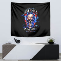 Fire Skull Tapestry Your Demon Hide Under Your Bed - Wonder Print Shop