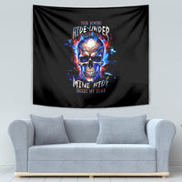 Fire Skull Tapestry Your Demon Hide Under Your Bed - Wonder Print Shop