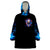 Fire Skull Wearable Blanket Hoodie Your Demon Hide Under Your Bed - Wonder Print Shop