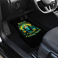 Sunflower Skull Car Mats Bitch I'm Not A Princess I'm The Fucking Queen - Wonder Print Shop