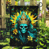 Sunflower Skull Garden Flag Bitch I'm Not A Princess I'm The Fucking Queen - Wonder Print Shop