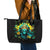 Sunflower Skull Leather Tote Bag Bitch I'm Not A Princess I'm The Fucking Queen - Wonder Print Shop
