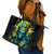 Sunflower Skull Leather Tote Bag Bitch I'm Not A Princess I'm The Fucking Queen - Wonder Print Shop