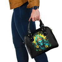 Sunflower Skull Shoulder Handbag Bitch I'm Not A Princess I'm The Fucking Queen