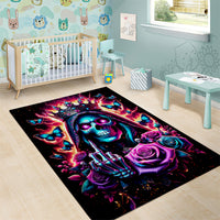 Thunder Skull Area Rug Bitch I'm Not A Princess I'm The Fucking Queen - Wonder Print Shop