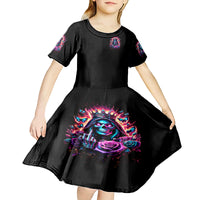 Thunder Skull Kid Short Sleeve Dress Bitch I'm Not A Princess I'm The Fucking Queen - Wonder Print Shop