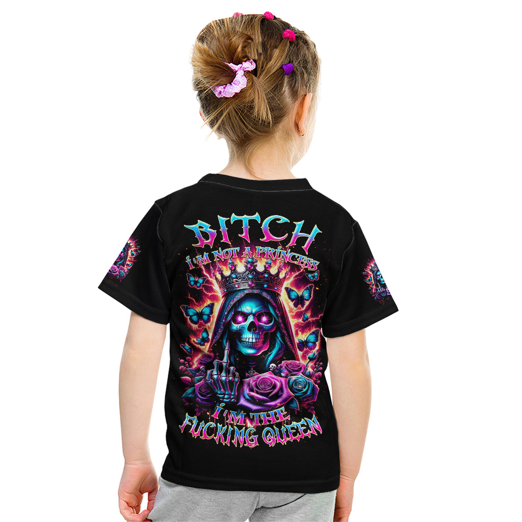 Thunder Skull Kid T Shirt Bitch I'm Not A Princess I'm The Fucking Queen - Wonder Print Shop