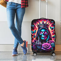 Thunder Skull Luggage Cover Bitch I'm Not A Princess I'm The Fucking Queen - Wonder Print Shop