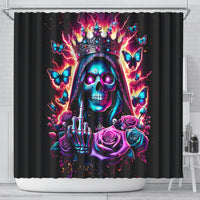 Thunder Skull Shower Curtain Bitch I'm Not A Princess I'm The Fucking Queen