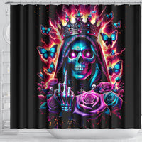 Thunder Skull Shower Curtain Bitch I'm Not A Princess I'm The Fucking Queen