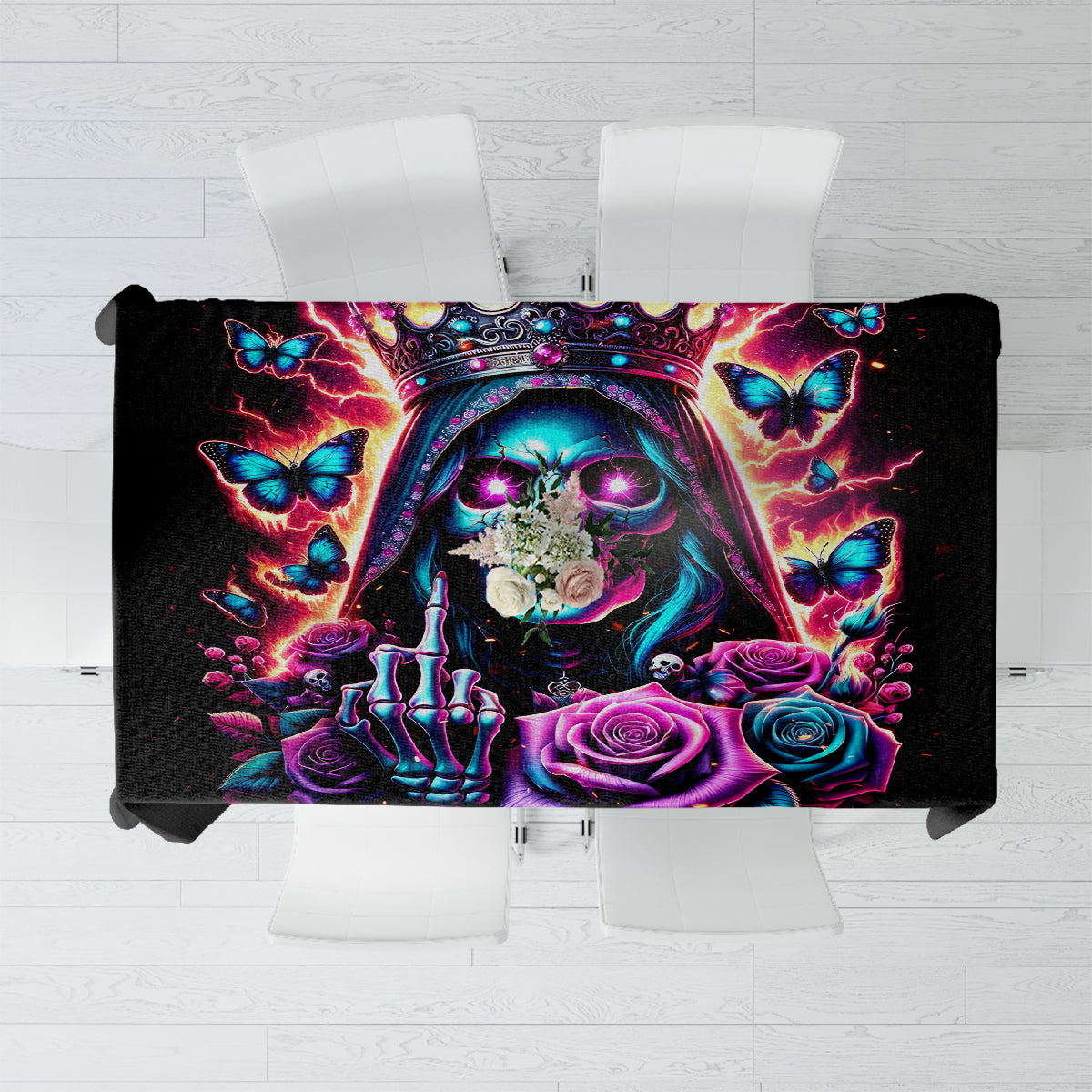 Thunder Skull Tablecloth Bitch I'm Not A Princess I'm The Fucking Queen - Wonder Print Shop