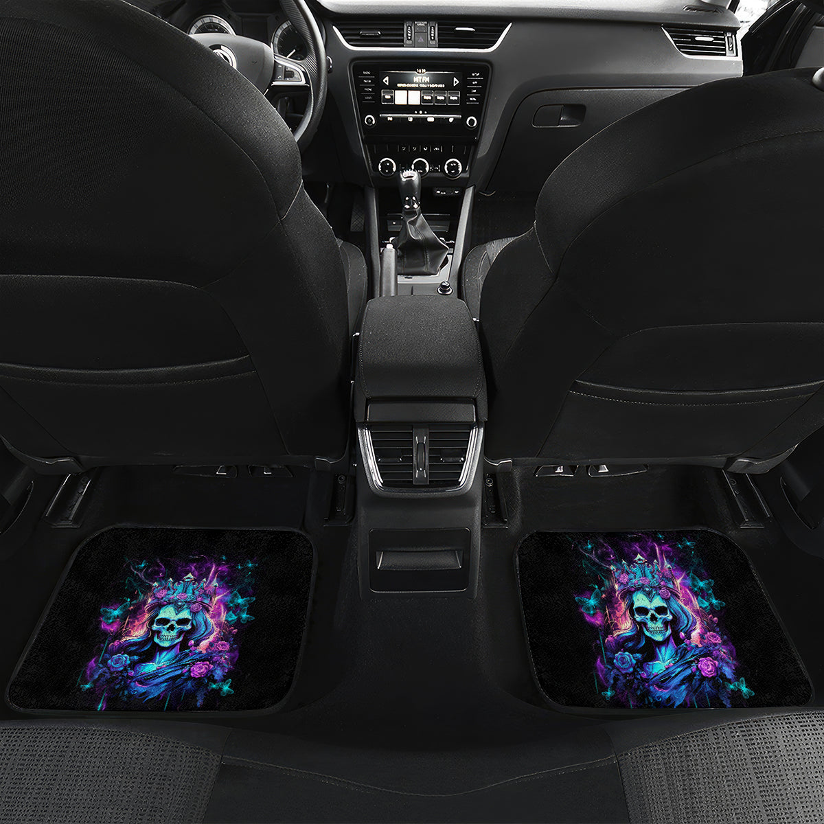 Rose Skull Car Mats Bitch I'm Not A Princess I'm The Fucking Queen - Wonder Print Shop