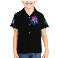 Rose Skull Family Matching Mermaid Dress and Hawaiian Shirt Bitch I'm Not A Princess I'm The Fucking Queen - Wonder Print Shop