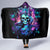 Rose Skull Hooded Blanket Bitch I'm Not A Princess I'm The Fucking Queen
