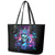 Rose Skull Leather Tote Bag Bitch I'm Not A Princess I'm The Fucking Queen - Wonder Print Shop