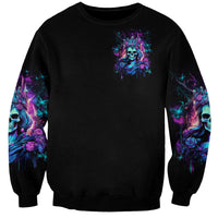 Rose Skull Sweatshirt Bitch I'm Not A Princess I'm The Fucking Queen - Wonder Print Shop