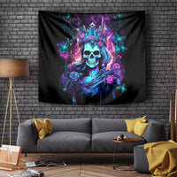 Rose Skull Tapestry Bitch I'm Not A Princess I'm The Fucking Queen - Wonder Print Shop