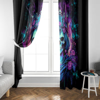 Rose Skull Window Curtain Bitch I'm Not A Princess I'm The Fucking Queen - Wonder Print Shop