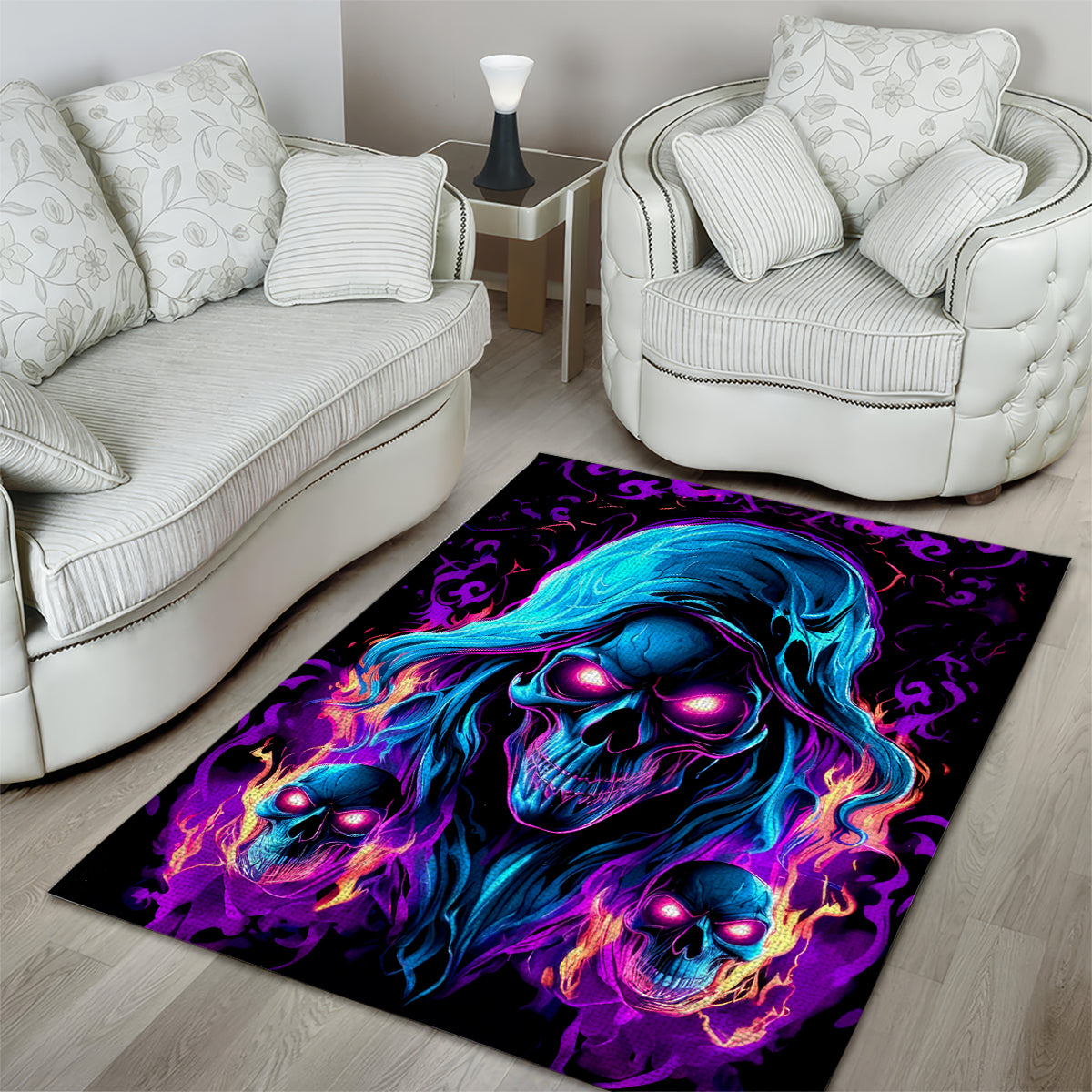 Flame Skull Area Rug Did I Piss You Off That Great At Least I'm Doing Something Right - Wonder Print Shop