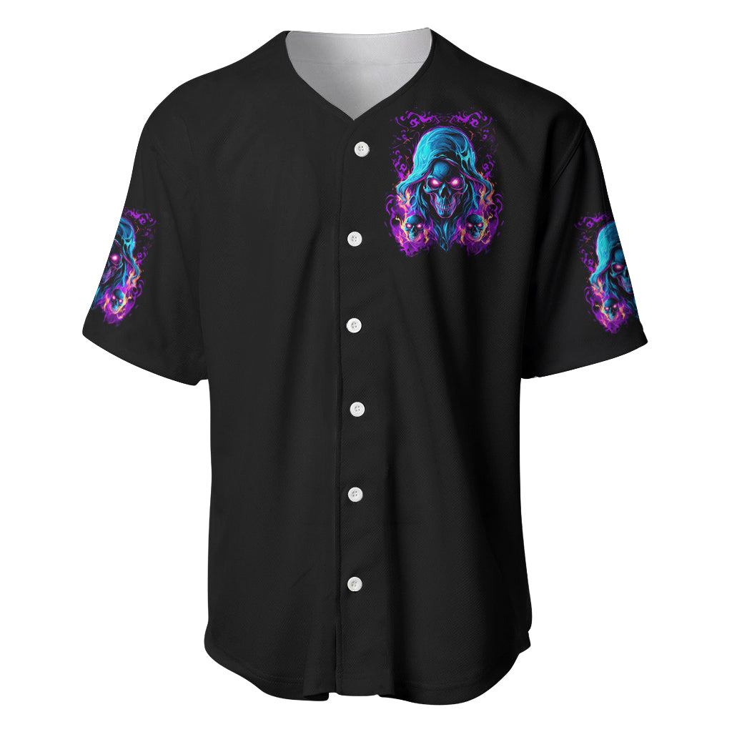 Flame Skull Baseball Jersey Did I Piss You Off That Great At Least I'm Doing Something Right - Wonder Print Shop