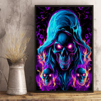 Flame Skull Canvas Wall Art Did I Piss You Off That Great At Least I'm Doing Something Right - Wonder Print Shop
