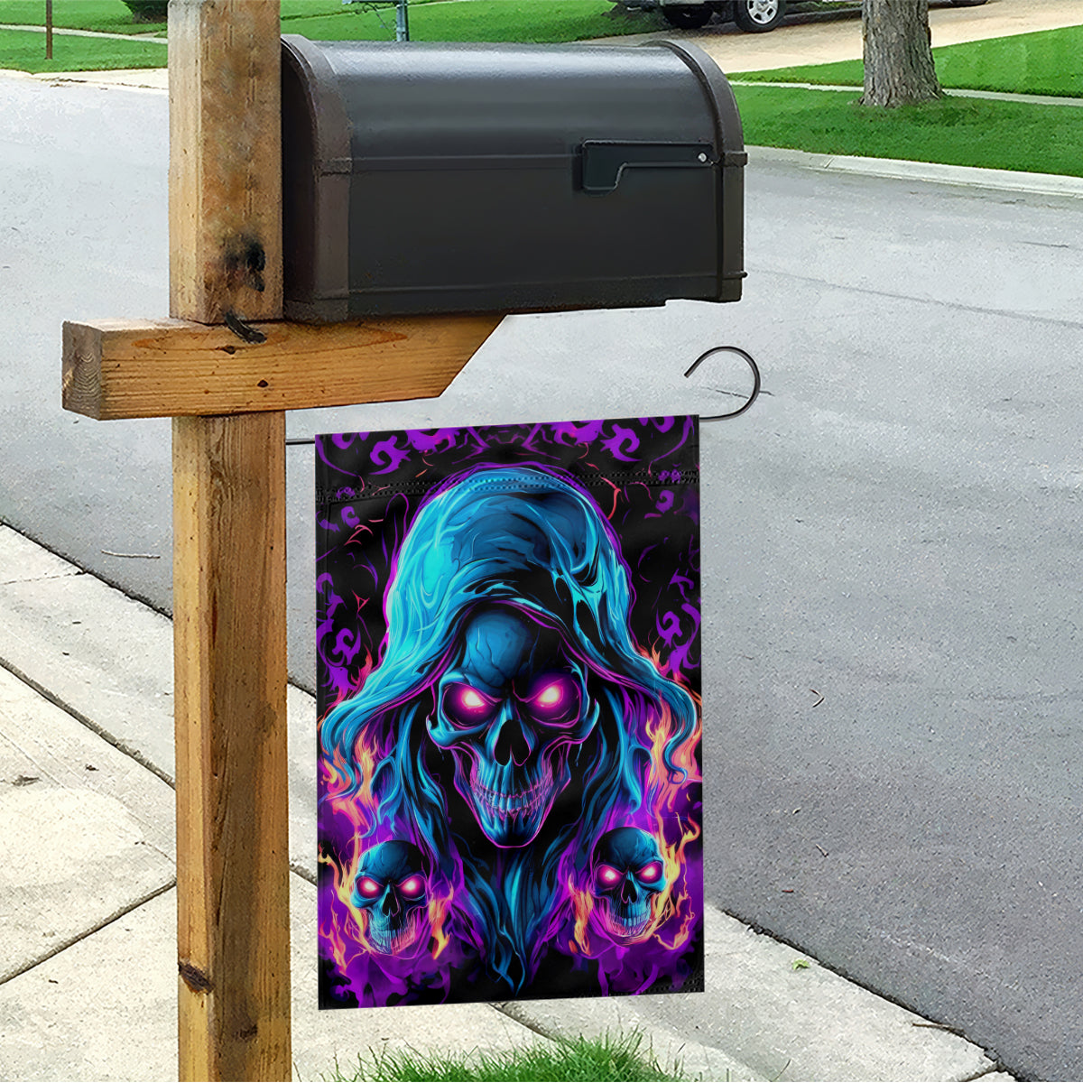 Flame Skull Garden Flag Did I Piss You Off That Great At Least I'm Doing Something Right - Wonder Print Shop