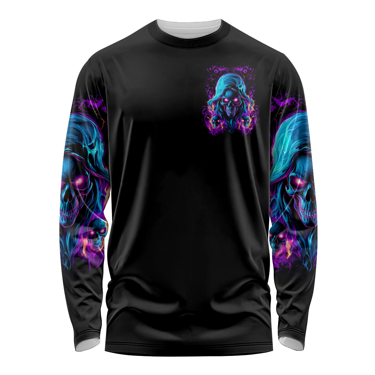 Flame Skull Long Sleeve Shirt Did I Piss You Off That Great At Least I'm Doing Something Right - Wonder Print Shop