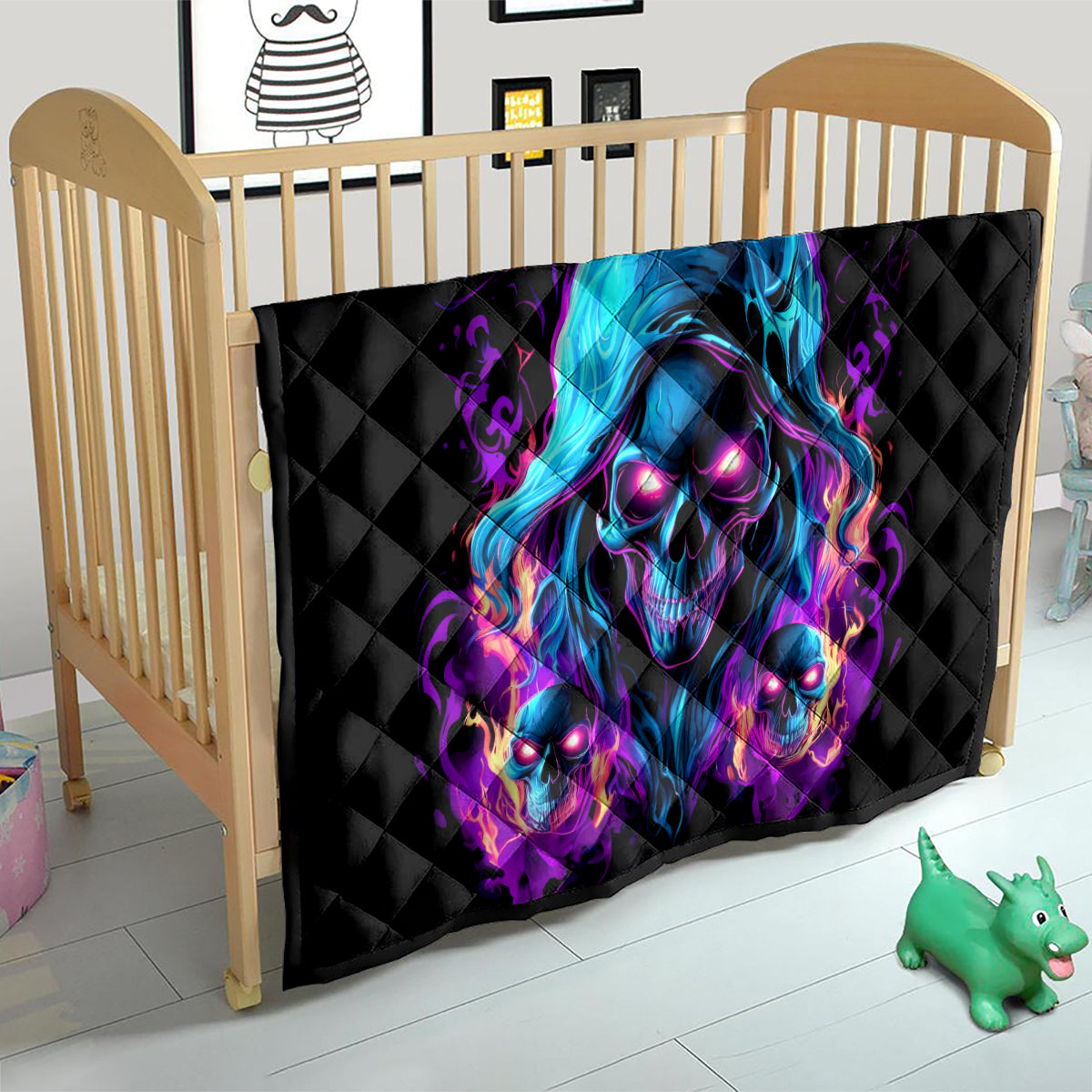 Flame Skull Quilt Did I Piss You Off That Great At Least I'm Doing Something Right - Wonder Print Shop