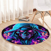 Flame Skull Round Carpet Did I Piss You Off That Great At Least I'm Doing Something Right