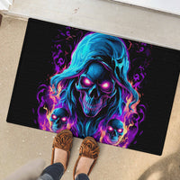 Flame Skull Rubber Doormat Did I Piss You Off That Great At Least I'm Doing Something Right - Wonder Print Shop