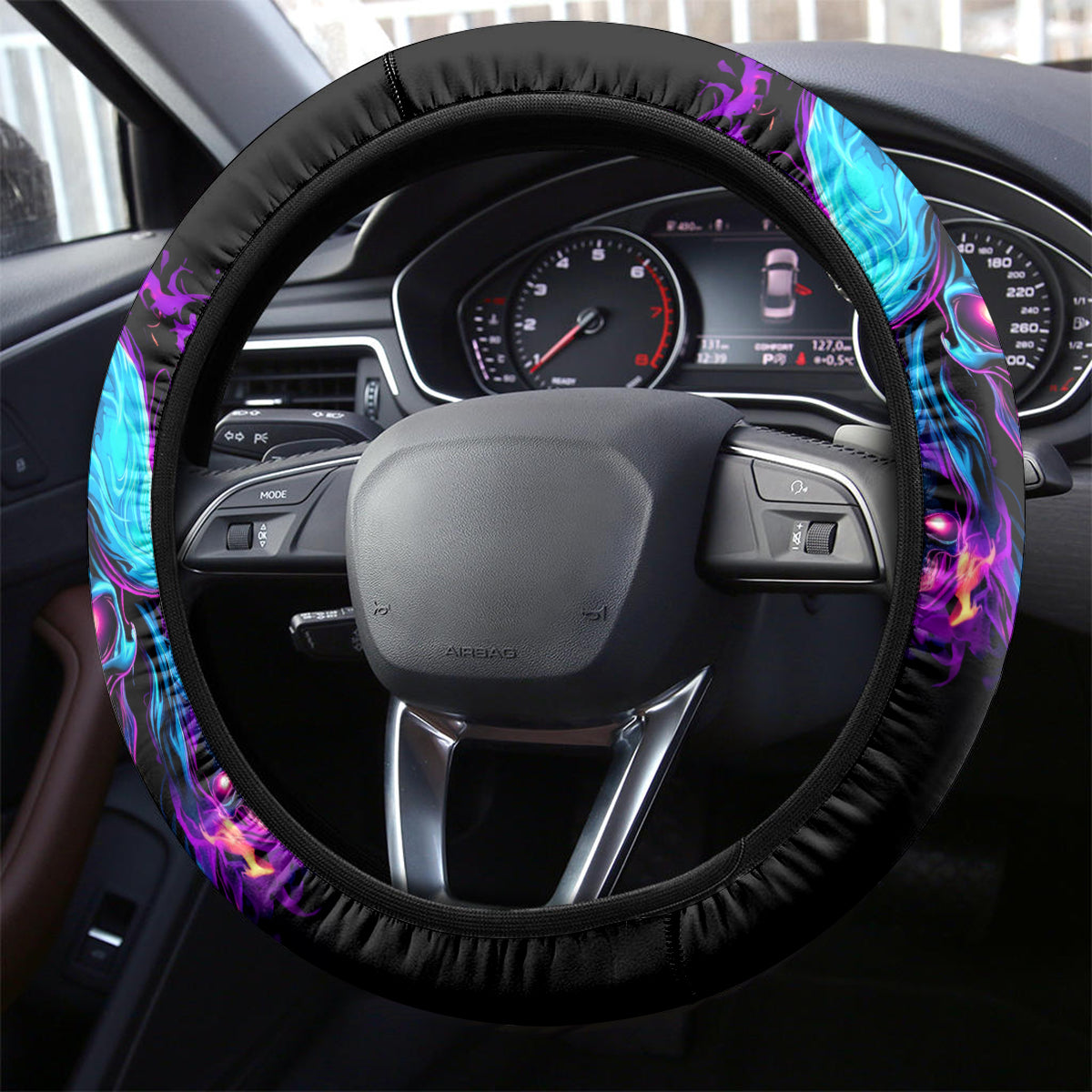 Flame Skull Steering Wheel Cover Did I Piss You Off That Great At Least I'm Doing Something Right - Wonder Print Shop