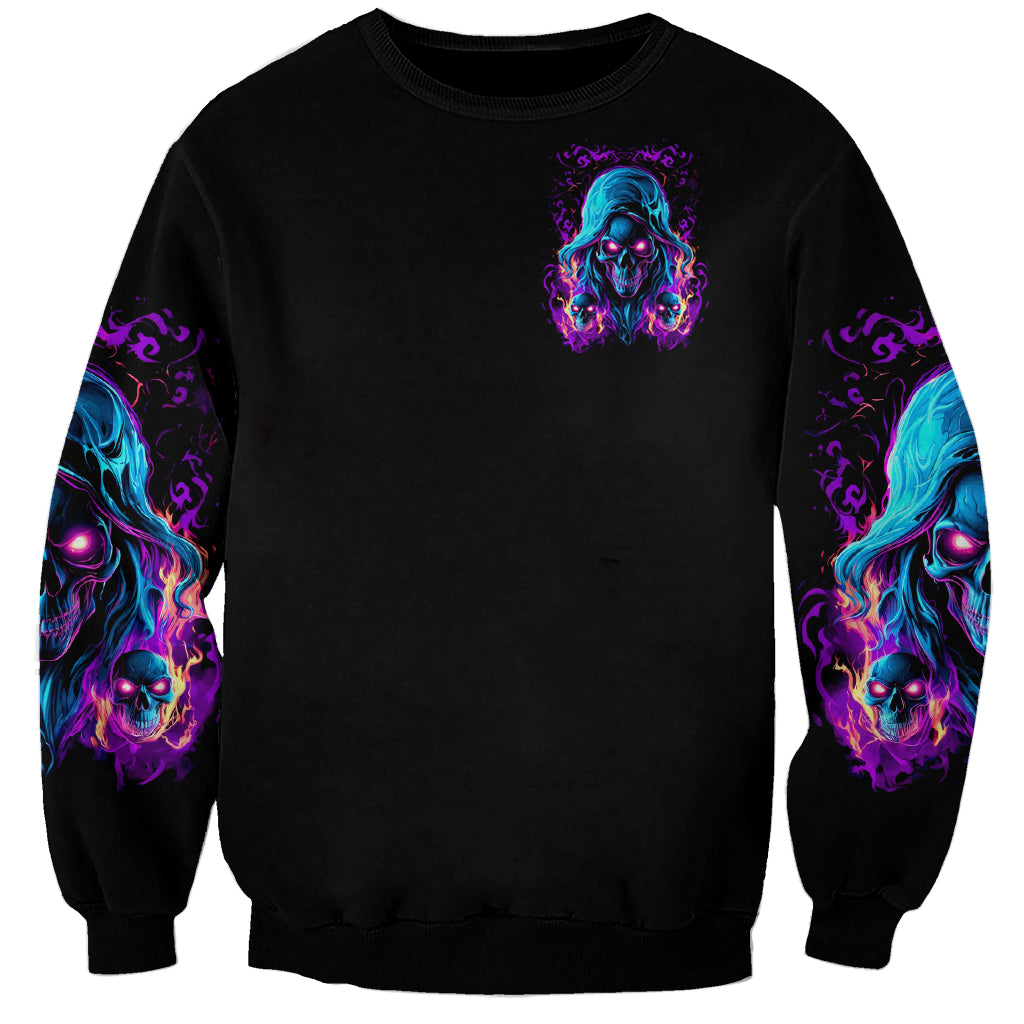 Flame Skull Sweatshirt Did I Piss You Off That Great At Least I'm Doing Something Right - Wonder Print Shop