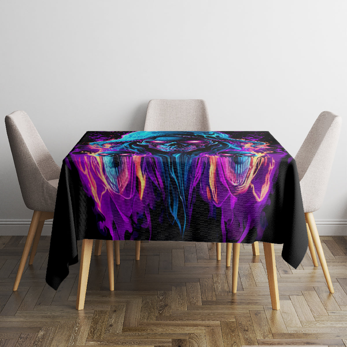 Flame Skull Tablecloth Did I Piss You Off That Great At Least I'm Doing Something Right - Wonder Print Shop
