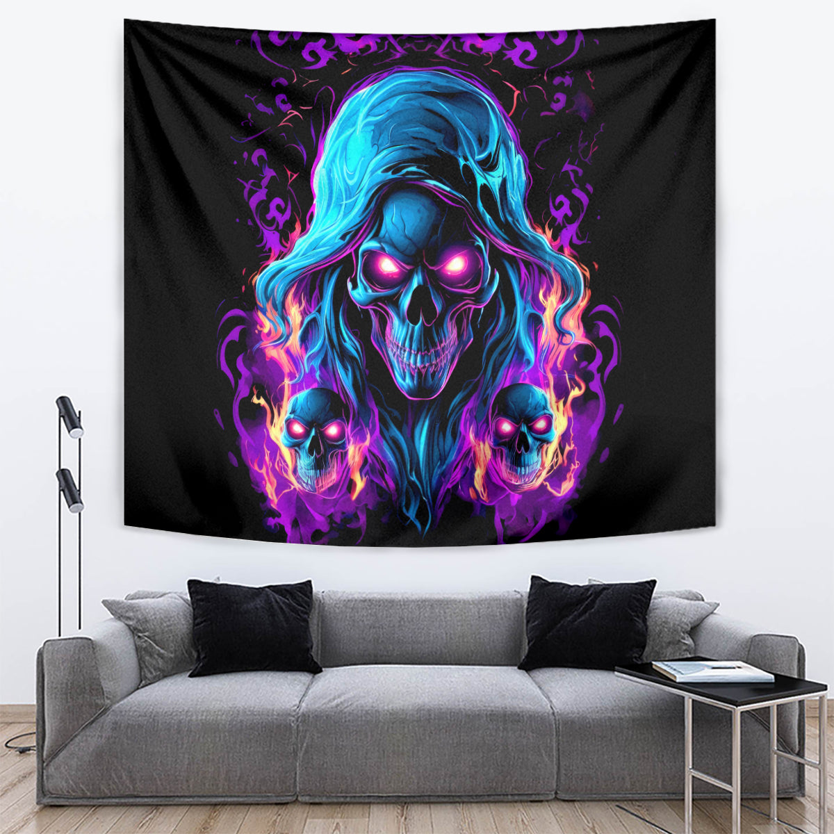 Flame Skull Tapestry Did I Piss You Off That Great At Least I'm Doing Something Right - Wonder Print Shop