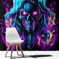 Flame Skull Window Curtain Did I Piss You Off That Great At Least I'm Doing Something Right - Wonder Print Shop