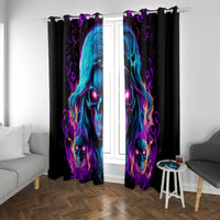 Flame Skull Window Curtain Did I Piss You Off That Great At Least I'm Doing Something Right - Wonder Print Shop